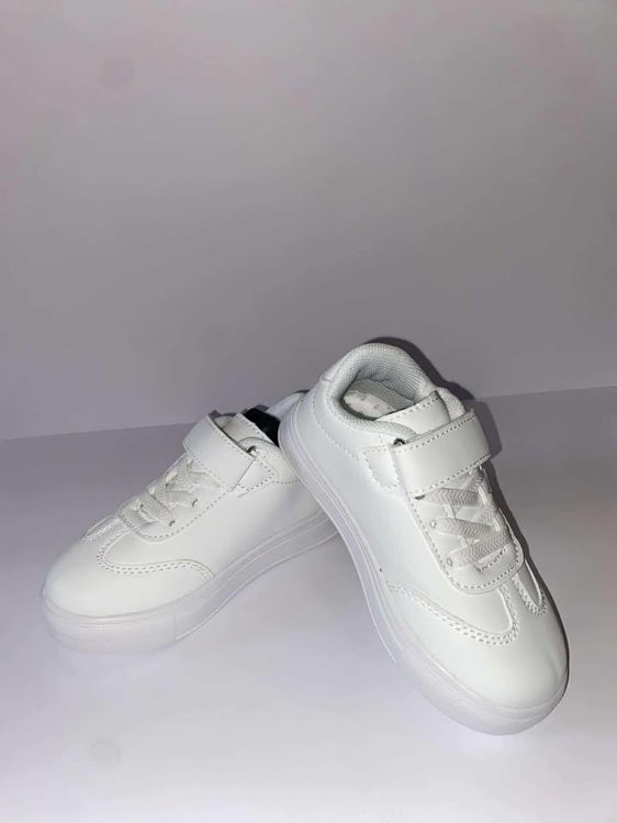Picture of WSS91 UNISEX WHITE SCHOOL SHOES